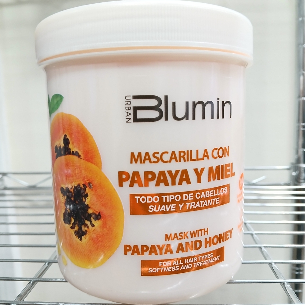 Papaya and Honey Hair Mask - White and Orange